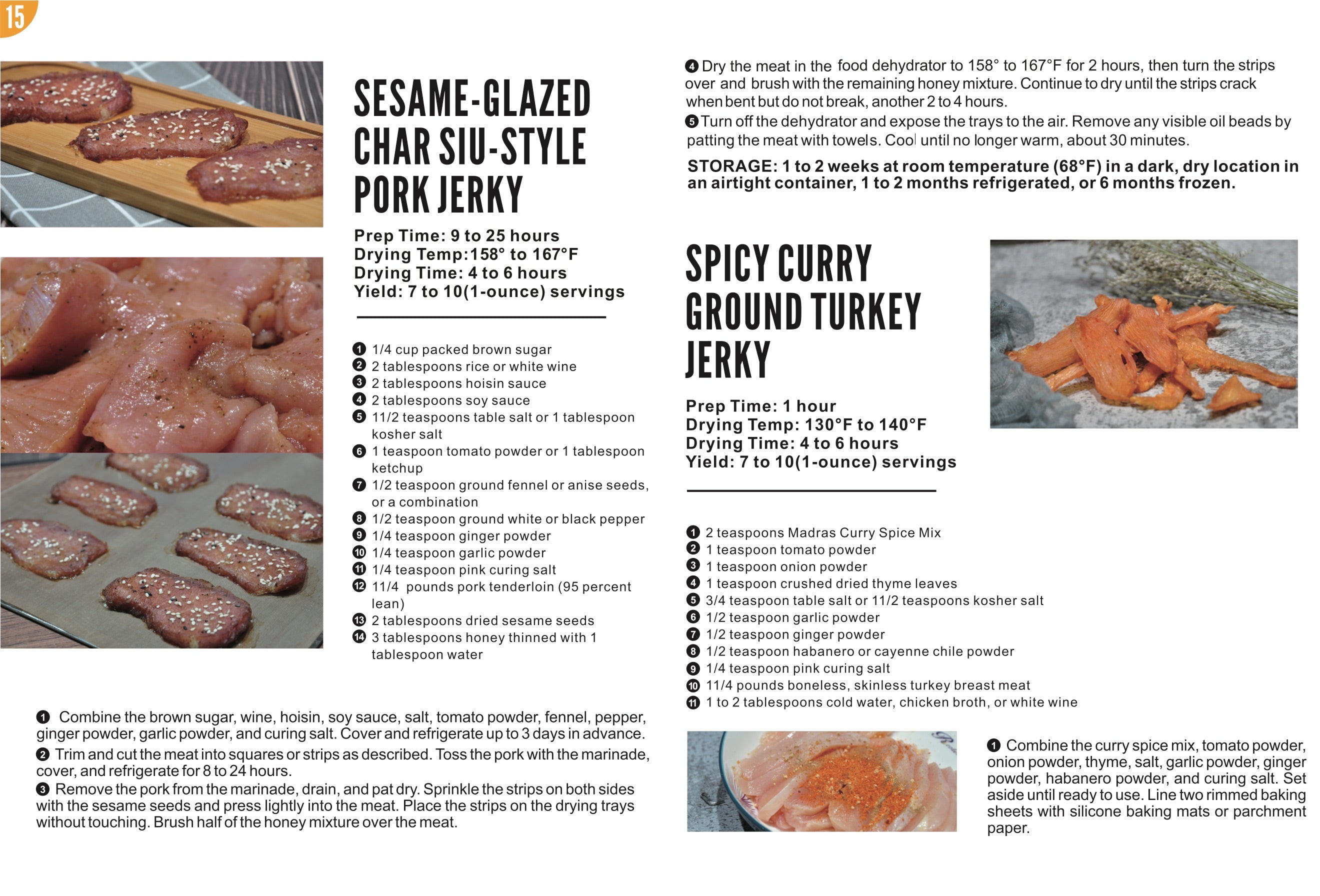 Food Dehydrator Recipes page 15: Char Siu Pork and Ground Turkey Jerky